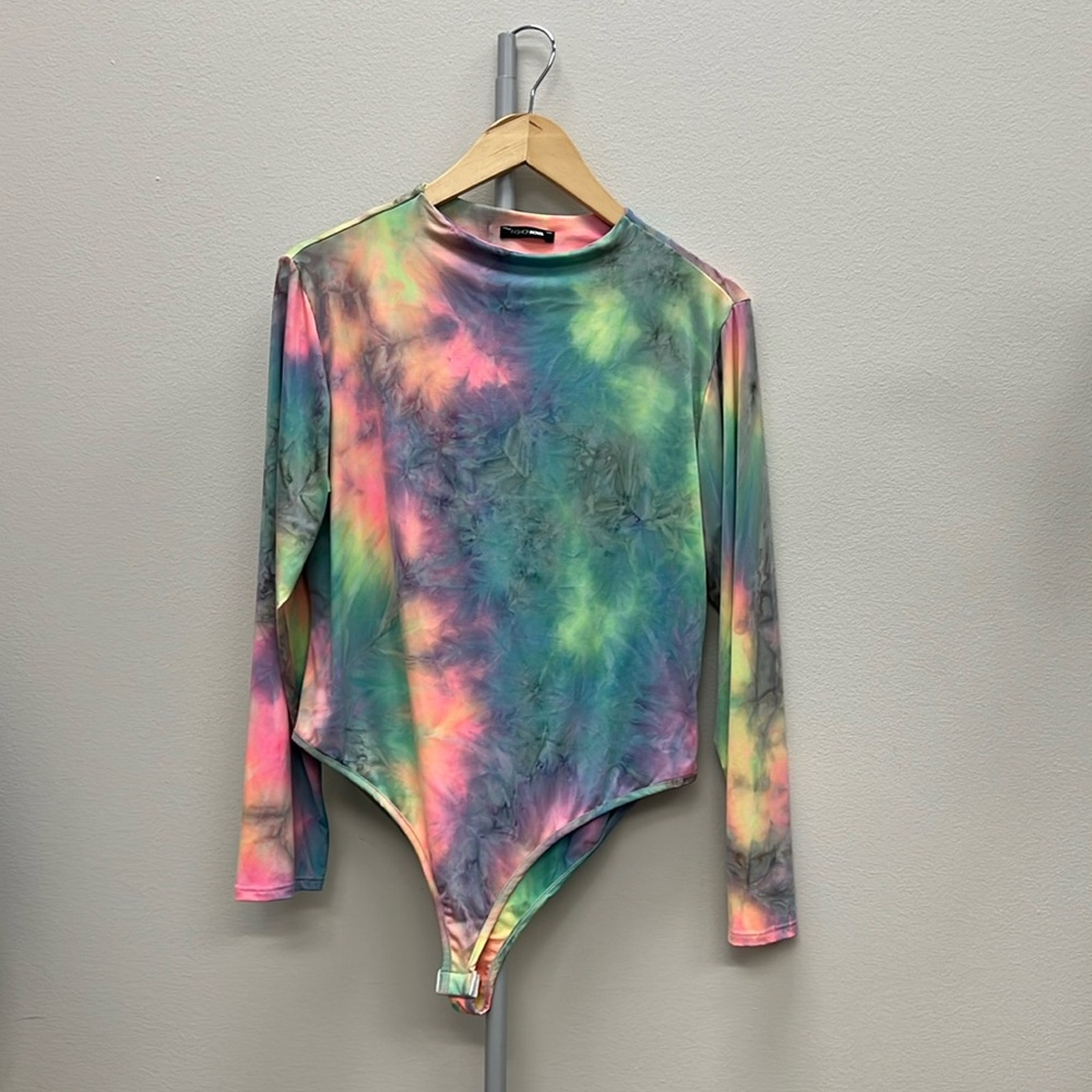 Tie Dye Bodysuit Long sleeve FASHION NOVA Size 3X